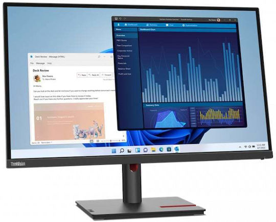 Lenovo T27h-30 LED display 68.6 cm (27") 2560 x 1440 pixels Quad HD Black - Οθόνη 63A3GAT1EU 27″ IPS - Image 8