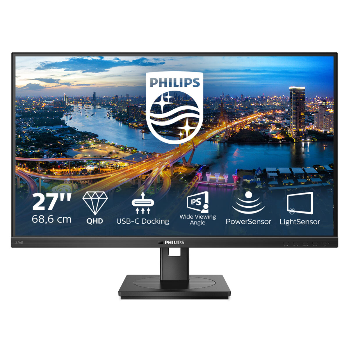 Philips B Line 276B1 IPS Monitor 27" QHD 2560x1440 με Χρόνο Απόκρισης 4ms GTG