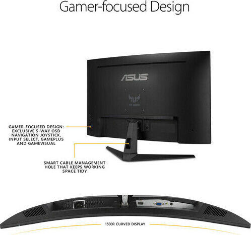 Asus VG328H1B VA Curved Gaming Monitor 31.5" FHD 1920x1080 165Hz - Image 3