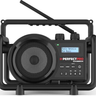 PerfectPro Dabbox Επιτραπέζιο Ραδιόφωνο Επαναφορτιζόμενο με Bluetooth Μαύρο