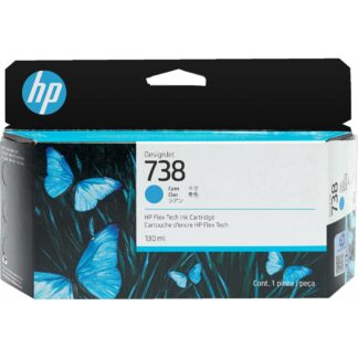 HP 738 Γνήσιο Μελάνι Εκτυπωτή InkJet Κυανό (498N5A)