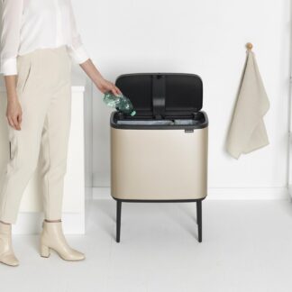 Brabantia Bo Κάδος Απορριμμάτων Champagne 34lt