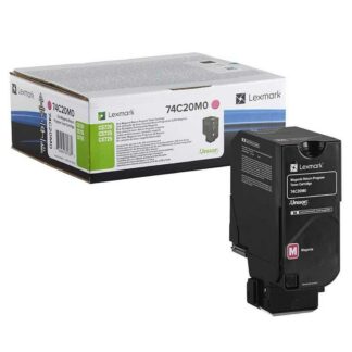 Lexmark 3K Γνήσιο Toner Laser Εκτυπωτή Ματζέντα Return Program 3000 Σελίδων (74C20M0)