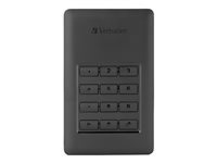 Verbatim Store 'n' Go Secure with Keypad Access USB 3.1 Εξωτερικός HDD 2TB 2.5" Μαύρο