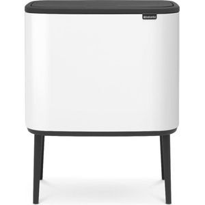 Brabantia Bo Πλαστικός Κάδος Απορριμμάτων Λευκός 34lt