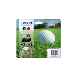 Epson 34XL Γνήσιο Πακέτο 4 Μελανιών Εκτυπωτή InkJet Κίτρινο / Κυανό / Ματζέντα / Μαύρο (C13T34764010)