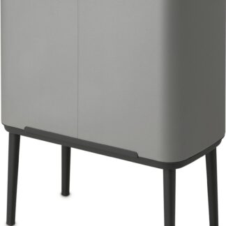 Brabantia Bo Κάδος Απορριμμάτων Πλαστικός Concrete Grey 33lt