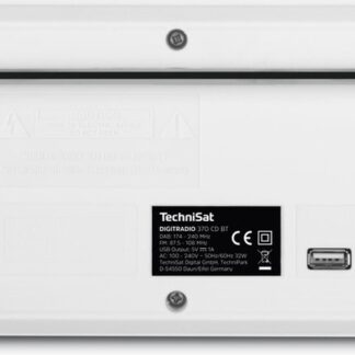 Technisat Ηχοσύστημα 2.0 DigitRadio 370 0001/3948 10W με CD Player και Bluetooth Λευκό