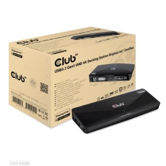 Club3D CSV-3103 USB-C / USB-A Docking Station με 4K PD Ethernet Μαύρο
