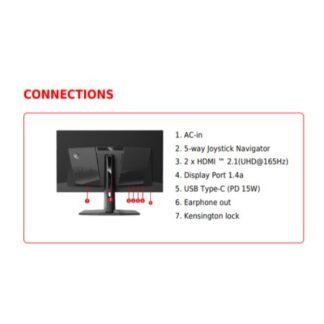 MSI MAG 321UP QD-OLED HDR Gaming Monitor 31.5" 4K 3840x2160 165Hz με Χρόνο Απόκρισης 0.03ms GTG