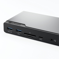 Alogic 14-in-1 USB-C PD DV4 Quad Display Docking Station Space Gr