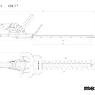 Metabo HS 18 LTX 45 V solo Cordless Hedgecutter