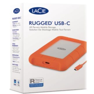 Lacie Rugged USB-C USB 3.1 / USB-C Εξωτερικός HDD 4TB 3.5" Πορτοκαλί