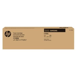 Samsung CLT-C506L Γνήσιο Toner Laser Εκτυπωτή Κυανό High Yield 3500 Σελίδων (SU038A)