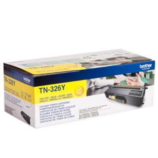 Brother TN-326Y Γνήσιο Toner Laser Εκτυπωτή Κίτρινο 3500 Σελίδων (TN-326Y)