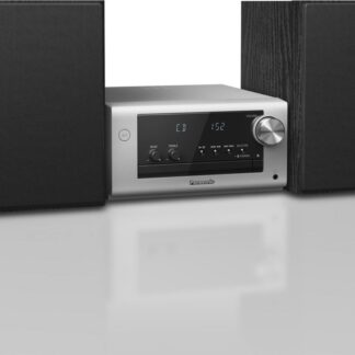 Panasonic Ηχοσύστημα 2.0 SC-DM504EG-S SC-PM704EG-S 80W με CD / Digital Media Player και Bluetooth Ασημί