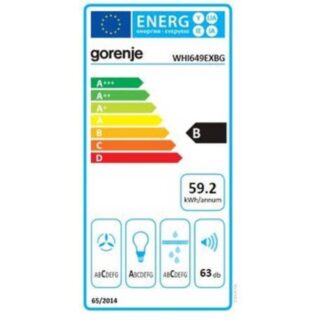 Gorenje WHI649EXBG free-standing wall hood, 60cm