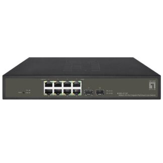 LEVELONE GES-2110P - SWITCH HILBERT 10-PORTE GIGABIT SMART LITE POE 802.3at/af 130W, 8-Por
