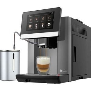 Acopino Barletta Αυτόματη Μηχανή Espresso 1500W Πίεσης 19bar για Cappuccino με Μύλο Άλεσης Γκρι