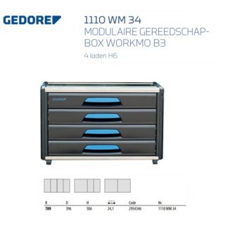 Gedore Συρταριέρα Εργαλείων Πλαστική