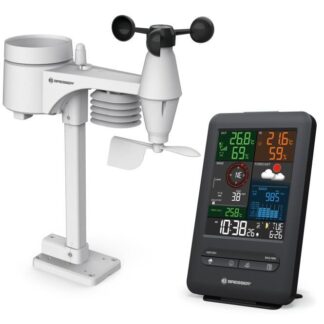 Bresser Beaufort 5-in-1 Weather Centre 7002525 Ασύρματος Μετεωρολογικός Σταθμός Ψηφιακός Επιτραπέζιος Μαύρος