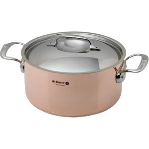 De Buyer Prima Matera Saucepot copper/steel 24 cm induction