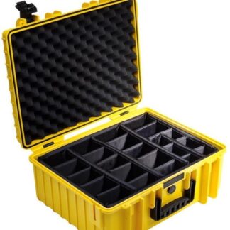 B&W Outdoor Case Type 6000 yellow padded partition insert