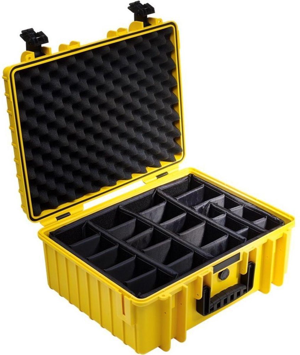 B&W Outdoor Case Type 6000 yellow padded partition insert