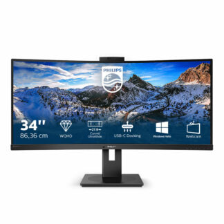 Philips P-Line Ultrawide VA HDR Curved Gaming Monitor 34" QHD 3440x1440 με Χρόνο Απόκρισης 4ms GTG
