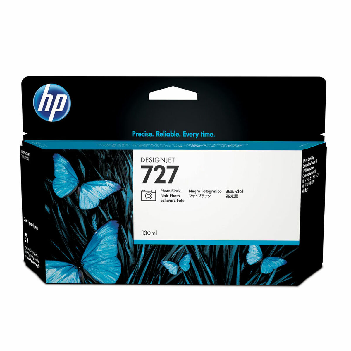 HP 727 Γνήσιο Μελάνι Εκτυπωτή InkJet Photo Μαύρο (B3P23A)
