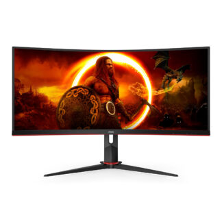 AOC CU34G2XP/BK Ultrawide VA HDR Curved Gaming Monitor 34" QHD 3440x1440 180Hz με Χρόνο Απόκρισης 1ms GTG