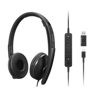 Lenovo Gen 2 (Teams) On Ear Multimedia Ακουστικά με μικρόφωνο και σύνδεση USB-A / USB-C