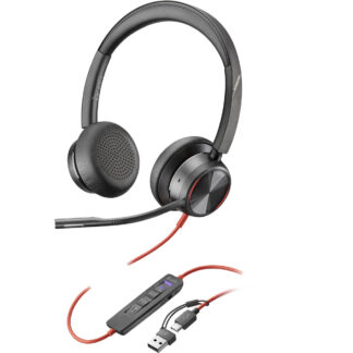 Poly Blackwire 8225 On Ear Multimedia Ακουστικά με μικρόφωνο και σύνδεση USB-A / USB-C