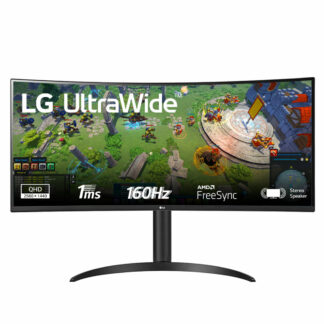 LG 34WP65CP-B Ultrawide VA HDR Curved Gaming Monitor 34" QHD 3440x1440 160Hz με Χρόνο Απόκρισης 5ms GTG