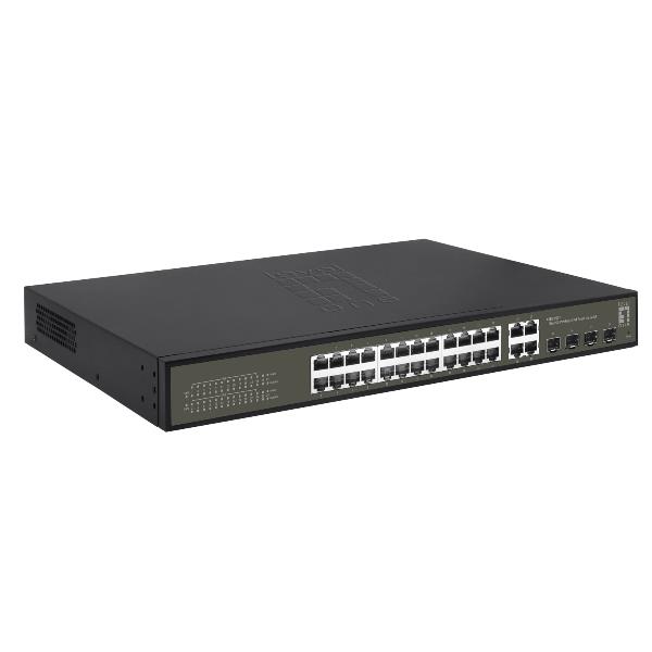 LEVELONE GES-2128P - SWITCH HILBERT 28-PORTE GIGABIT SMART LITE POE 802.3at/af 380W, 24x P