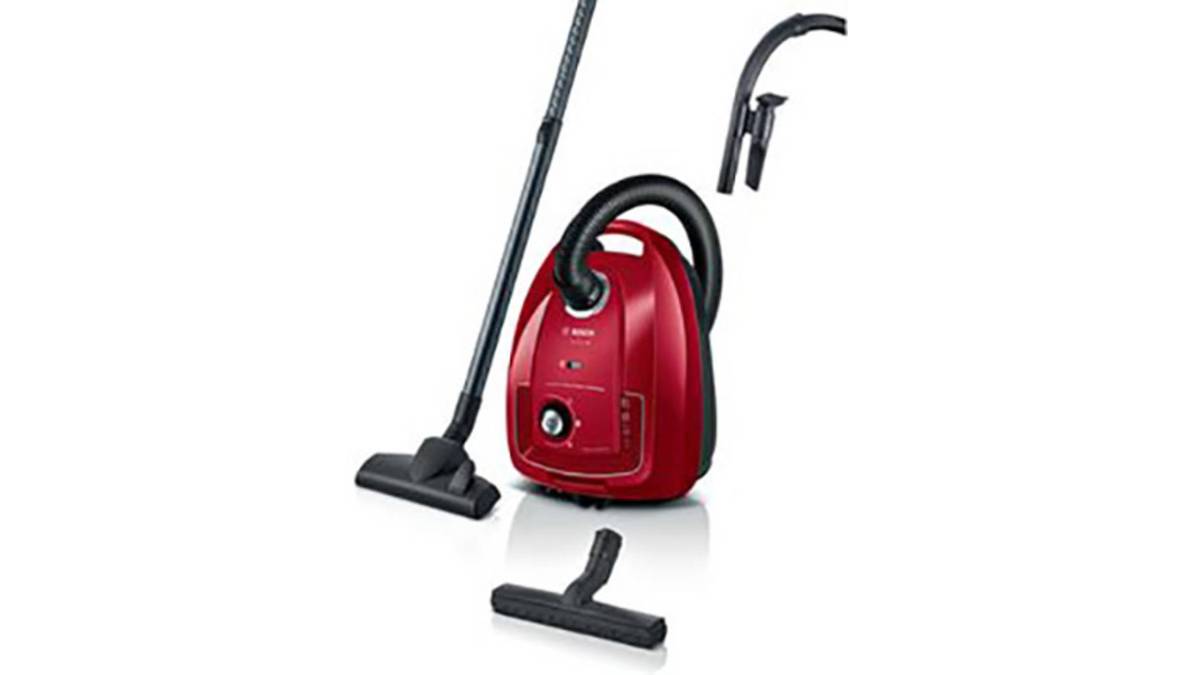 Bosch BGD38RD1H Ηλεκτρική Σκούπα 600W με Κάδο 4lt Κόκκινη