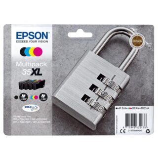 Epson 35XL Γνήσιο Πακέτο 4 Μελανιών Εκτυπωτή InkJet Κίτρινο / Κυανό / Ματζέντα / Μαύρο (C13T35964010)