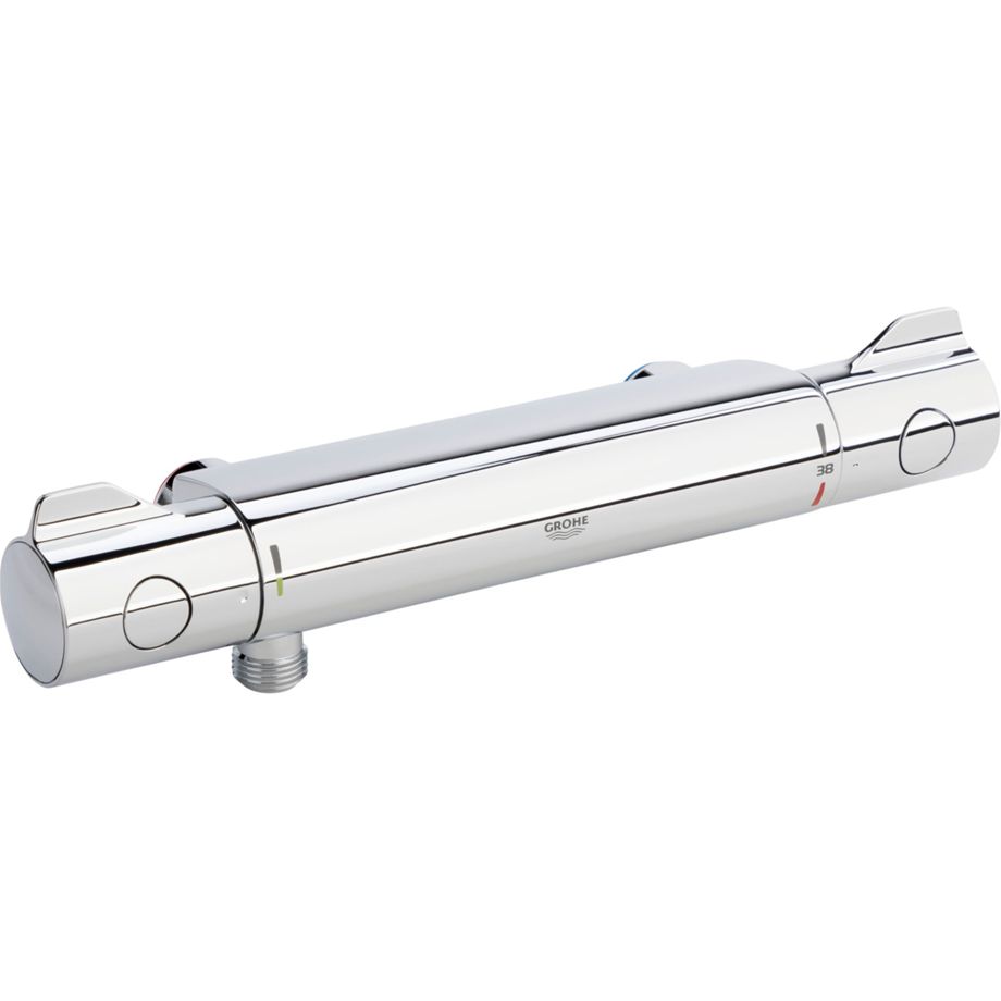 Grohe Grohtherm 800 Μπαταρία Ντουζιέρας Θερμοστατική Ασημί Κωδικός: 34558000