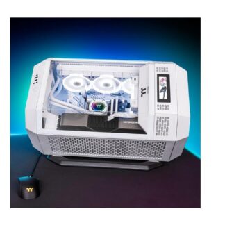 Thermaltake The Tower 300 Micro Tower Κουτί Υπολογιστή με Πλαϊνό Παράθυρο και RGB Φωτισμό Λευκό