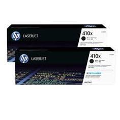 HP 410X Γνήσιο Multipack Toner Laser Εκτυπωτή Μαύρο High Yield 2τμχ (CF410XD)