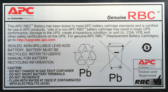 APC Replacement cartridge 140 Μπαταρία UPS με Τάση 192V - Image 2