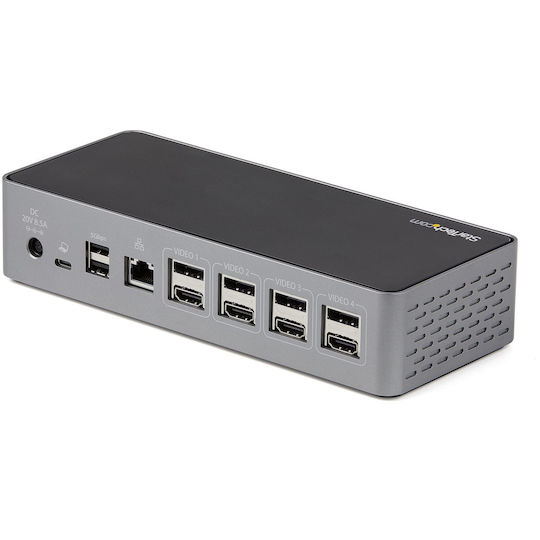 StarTech USB-C Docking Station με HDMI/DisplayPort 4K PD Ethernet και συνδεση 4 Οθονών Ασημί (DK31C4DPPDUE) - Image 2