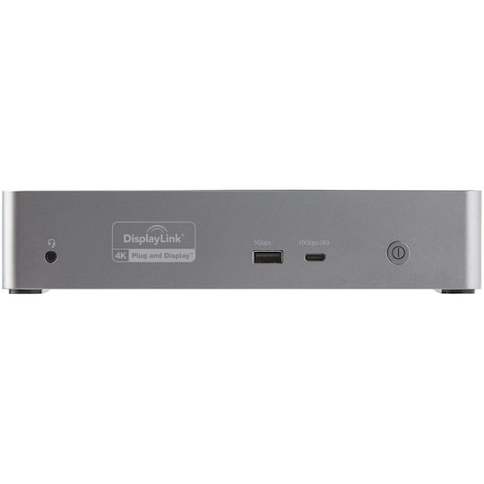 StarTech USB-C Docking Station με HDMI/DisplayPort 4K PD Ethernet και συνδεση 4 Οθονών Ασημί (DK31C4DPPDUE) - Image 3