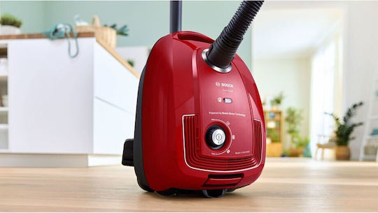 Bosch BGD38RD1H Ηλεκτρική Σκούπα 600W με Κάδο 4lt Κόκκινη - Image 3