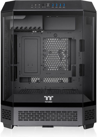 Thermaltake The Tower 600 Gaming Midi Tower Κουτί Υπολογιστή με Πλαϊνό Παράθυρο Μαύρο - Image 2