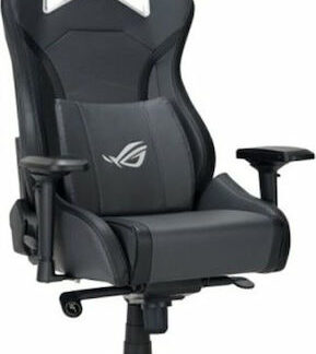 Asus ROG Chariot X Core Καρέκλα Gaming Δερματίνης με Ρυθμιζόμενα Μπράτσα και RGB Φωτισμό Grey