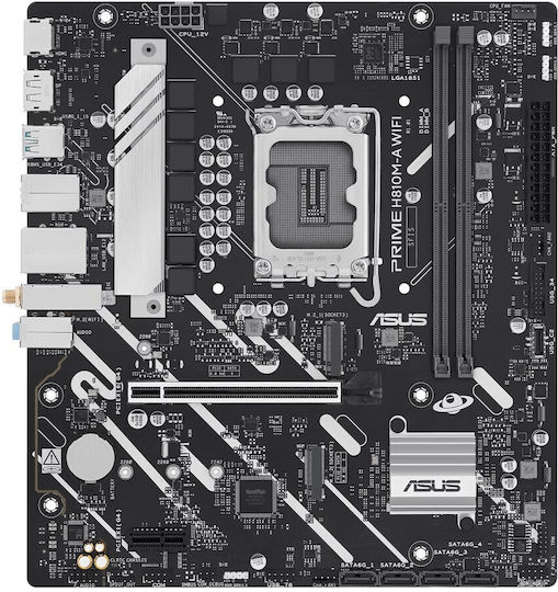 Asus Prime H810M-A WIFI Motherboard Micro ATX με Intel 1851 Socket - Image 4
