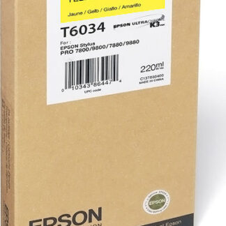 Epson T6034 Γνήσιο Μελάνι Εκτυπωτή InkJet Κίτρινο (C13T603400)