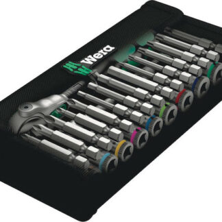 Wera 8100 SA 9 Speed Ratchet Set Καστάνια με Καρυδάκια 14" 28τμχ