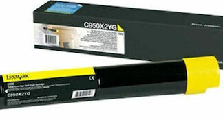 Lexmark C950X2YG Γνήσιο Toner Laser Εκτυπωτή Κίτρινο High Yield Extra High Yield 22000 Σελίδων